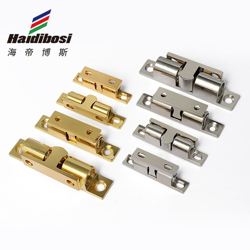 Factory direct cabinet door suction touch bead buckle card type cabinet door zinc alloy touch bead 50 silver door touch spring magnetic