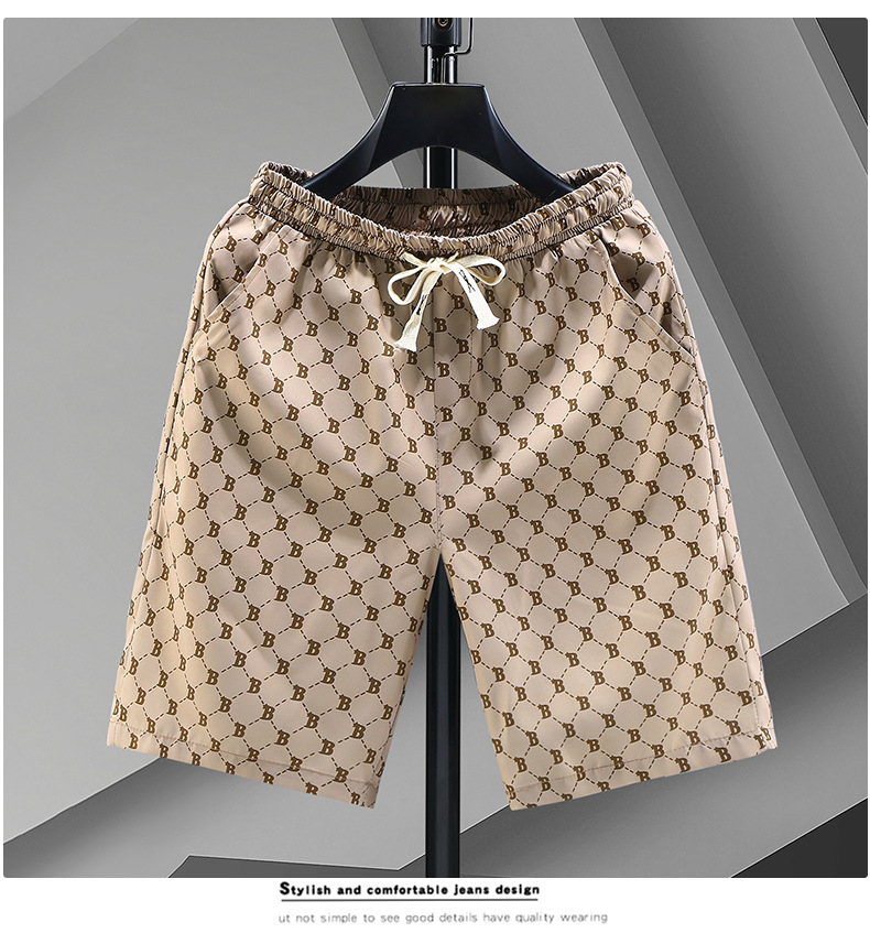 Short de sport court pour hommes, vêtements de plage, décontracté, course à pied, pantalon droit, tendance, été_voghion.com