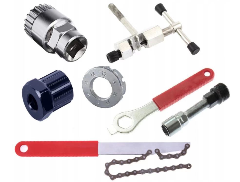 Juego de herramientas de bicicleta Centro de reparación de la manga del eje del volante desmontaje llave de reparación de bicicleta de montaña herramienta de combinación de instalación