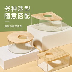 現物ハムスター浴室風呂場風呂場風呂箱全透明大サイズトイレ尿砂盆金糸熊用品
