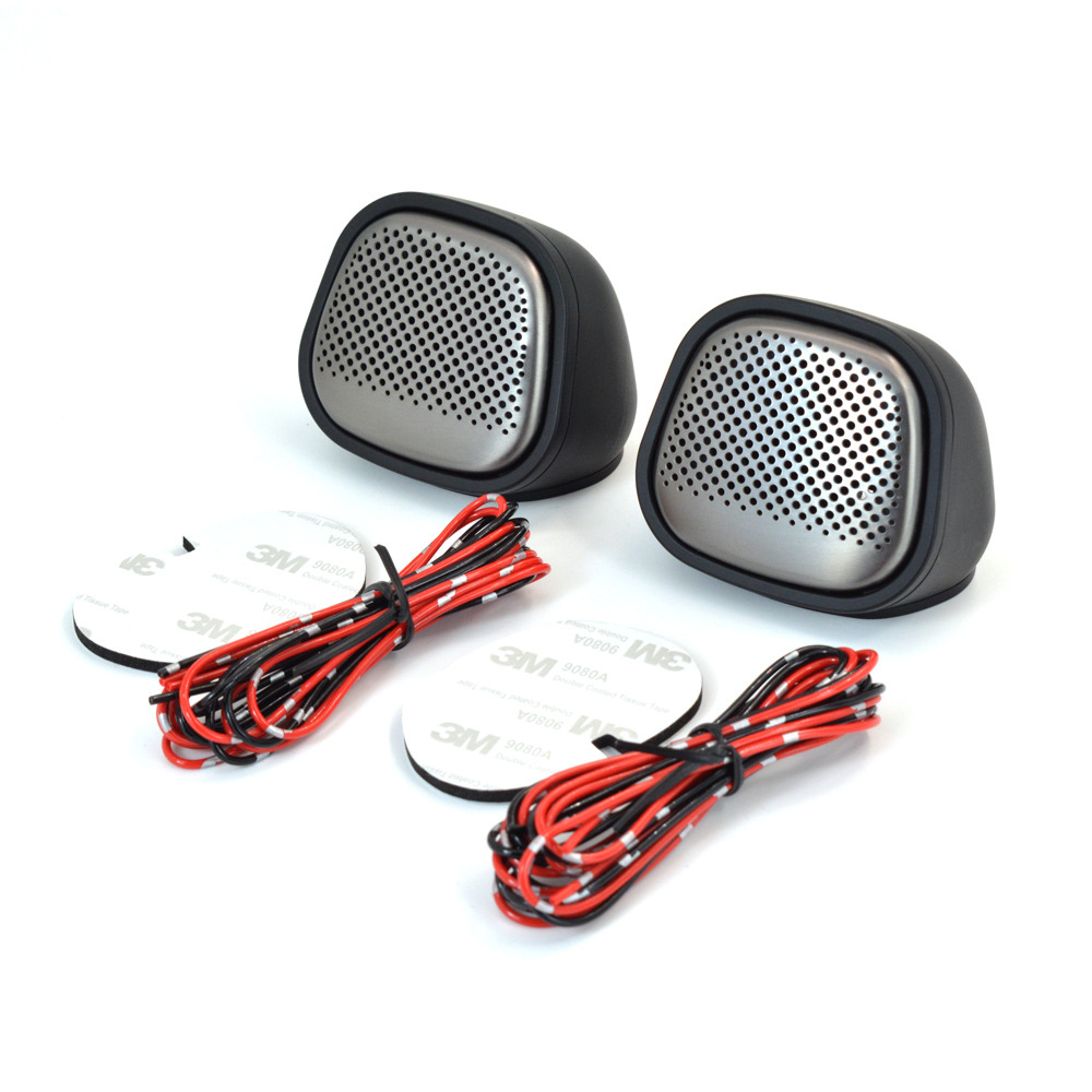 Dashboard 2.5inch Tweeter Base Tweeter Shell Bracket Stainless Steel Brushed Mesh Cover Car Audio Modification