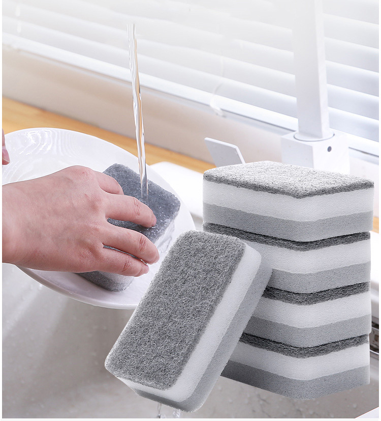 Fashion Solid Color Sponge Scouring Pad display picture 1