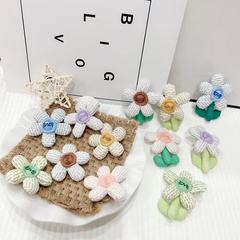 小香風五瓣花diy配飾布藝手工小花配件 鞋花髮飾服裝輔料套結五瓣