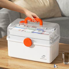 Japanese pharmacy home set household large capacity multi-layer medical box full set emergency medical care medical storage medicine box