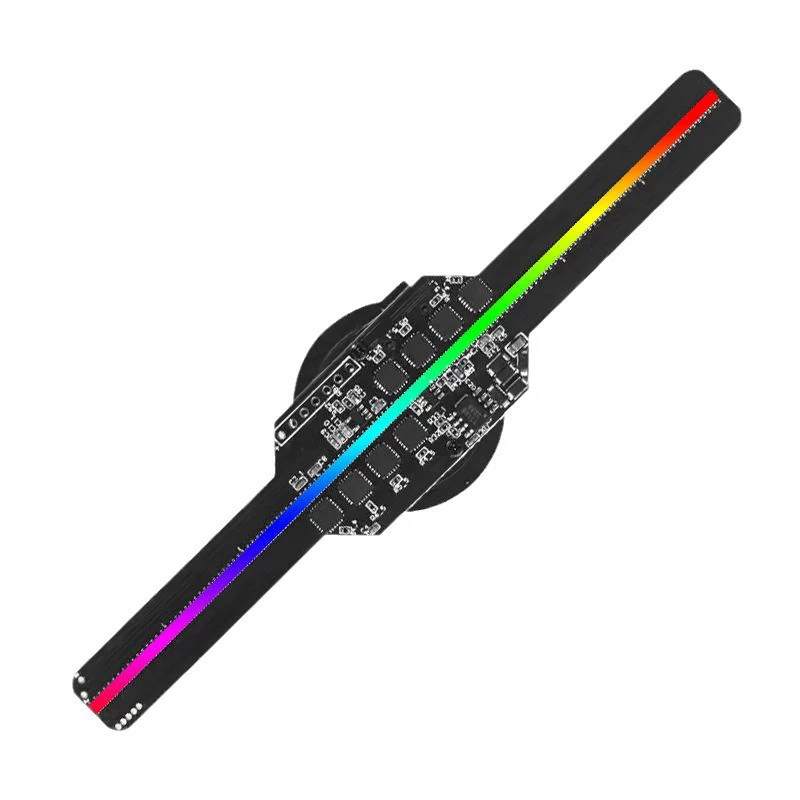 Двусторонний LED вентилятор-вывеска, декор, 14 см, 3D