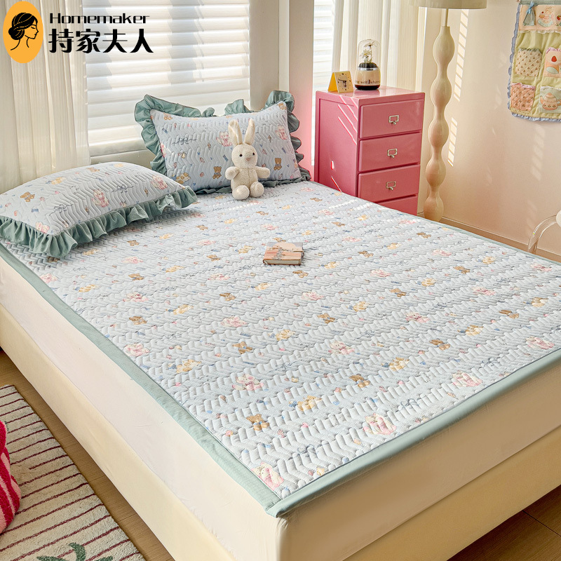 Spring and Summer Cotton Mattress Double-layer Yarn Upholstered Cushion for Home Bed Mattress Mattress Mattress Mattress for Dormitory Students All Seasons Universal