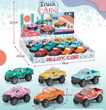 跨境新款合金玩具车仿真越野车皮卡车合金车小汽车模型男孩玩具车