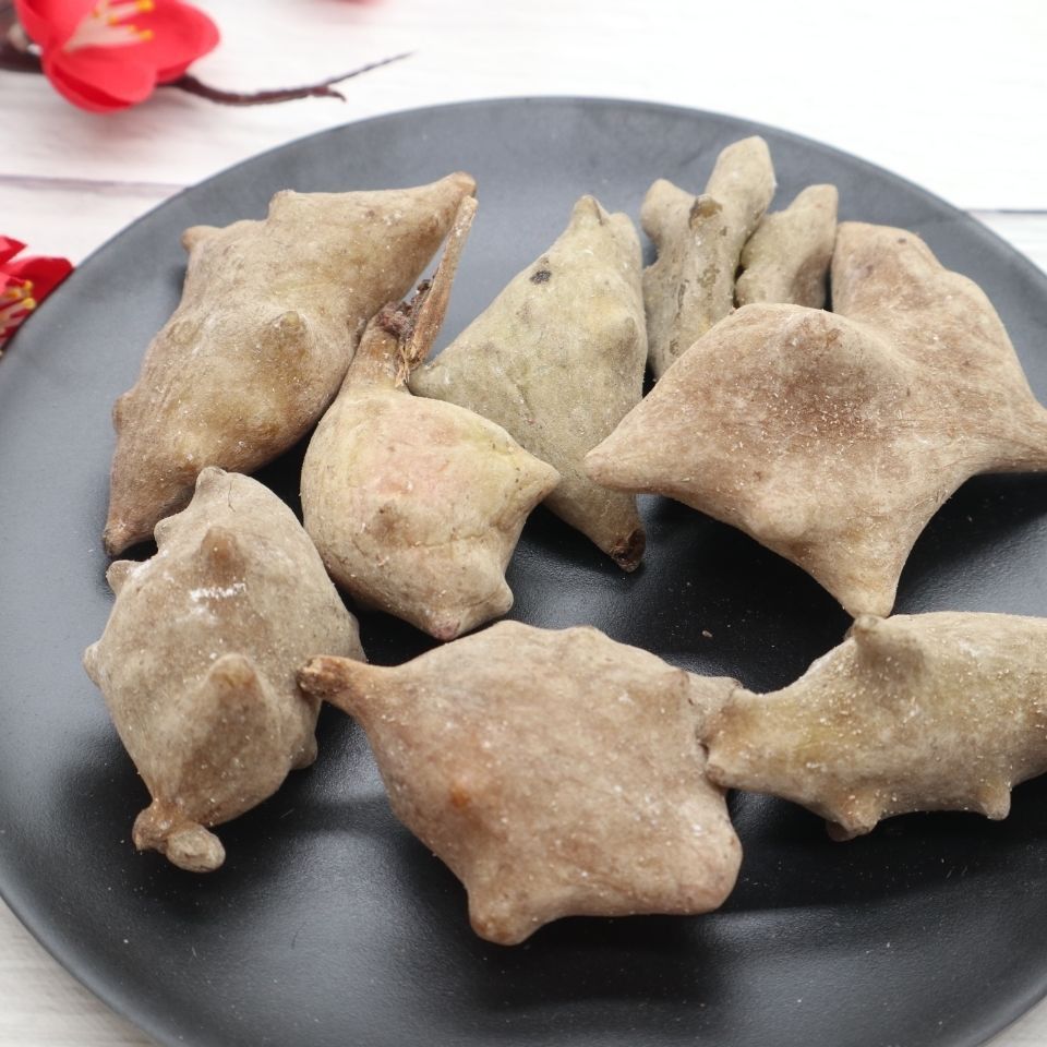Wu Bei Zi Chinese Gallnuts 500g Dried Galla Chinensis Traditional Herb Sliced Form preparation