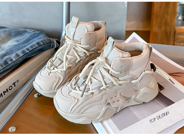 Neue kinder high top sport schuhe in kinder casual laufschuhe nicht-slip papa schuhe mode einzelnen schuhe_voghion.com