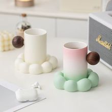 北欧ins风云朵马克杯套装 高颜值家用陶瓷杯咖啡杯网红爆款情侣杯