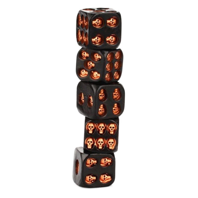 Cráneo negro dados juego nuevo ocio exótico juguetes creativos Festival party Funny Carnival bar vino