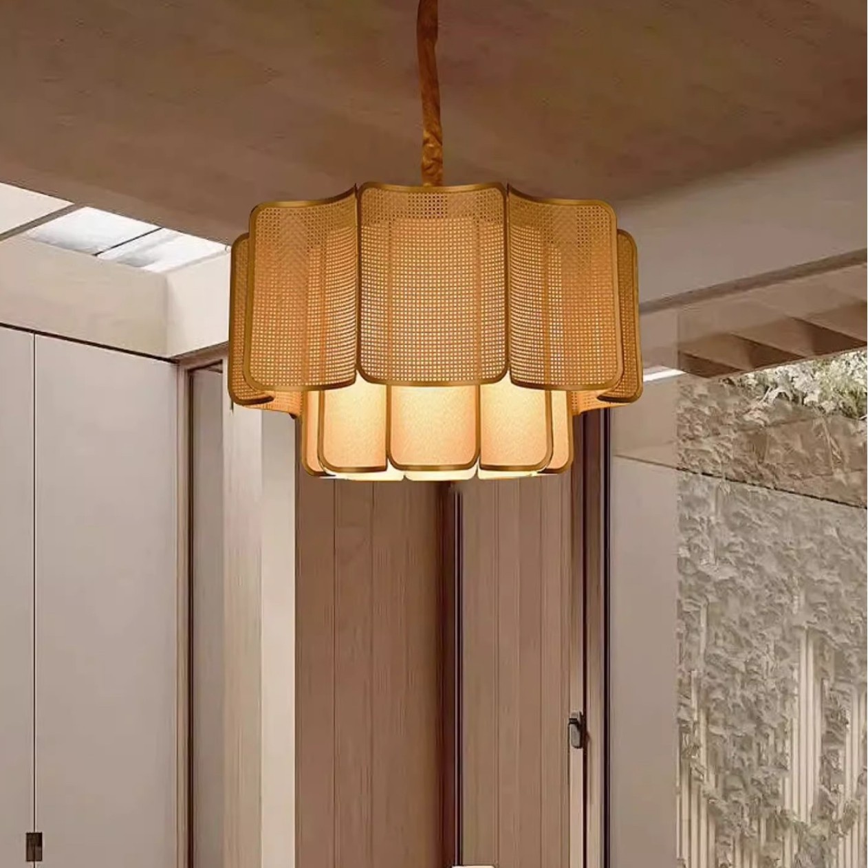 Sala de té Zen de estilo antiguo estilo japonés restauración alojamiento residencial estilo chino pastoral estudio lámpara Zhongshan