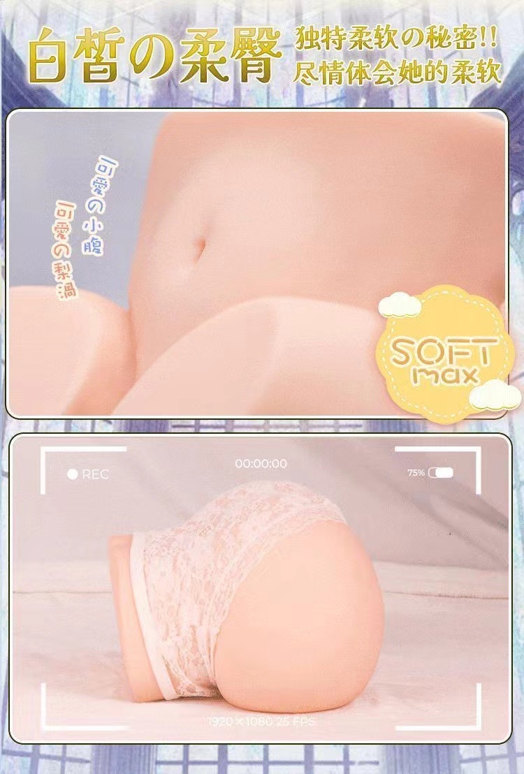 Double-Hole TPE Masturbator Mold with Realistic Hip and Vagina Design — detail image 9