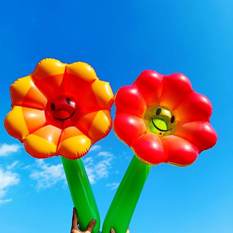 풍선 해바라기 풍선 [색상 랜덤]