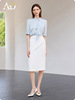 Short-sleeved shirt + skirt