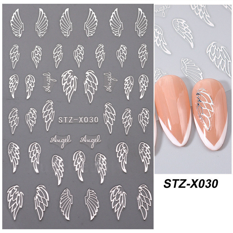 10g Weight Nail Sticker Nail Supplies 1 Set Quantity Stickers Material Starry Sky, Flower, Butterfly Pattern Retro, French Style, Simple Style Style Retro French Style Simple Style Starry Sky Flower Butterfly Stickers Nail Sticker 1 Set 4