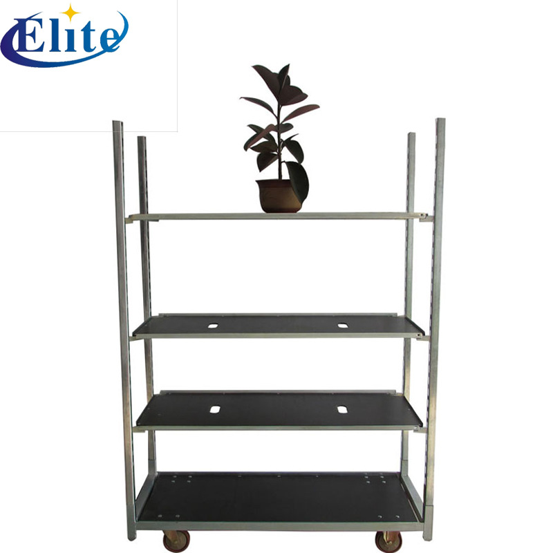 多层花卉移动周转车 轻便实用不生锈 花架车荷兰花车台车转运车