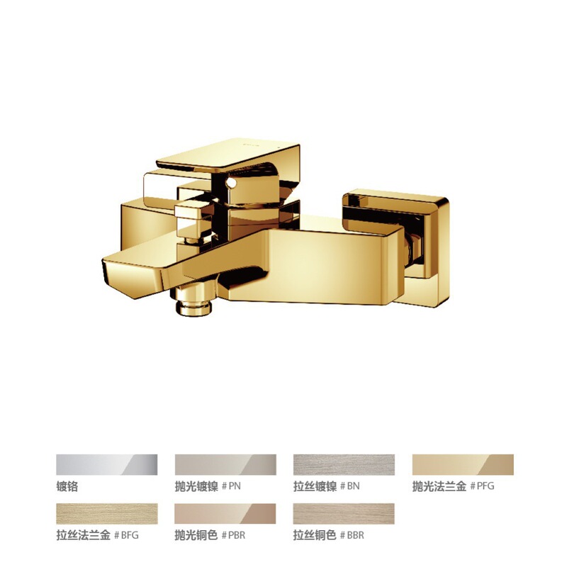 TOTO Bathtub Faucet Spout, Shower / Copper Alloy Wall Single Handle Double Control Bathtub Spout TBG07302b