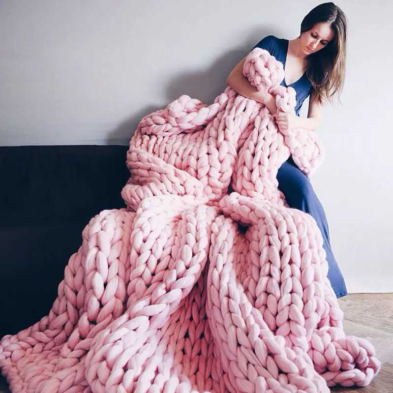 Трикотажный стеганый плед, вязаный диван, handmade, Amazon, (跨境 торговля)