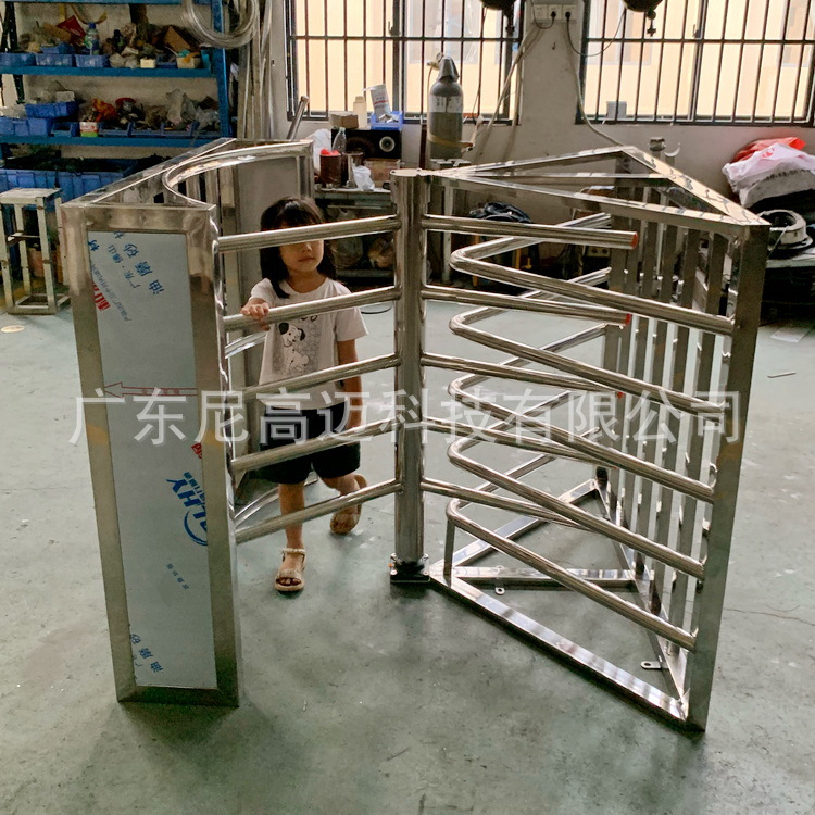 苏州儿童乐园单向不锈钢旋转门 超市入口旋转单向门 车站出口转闸