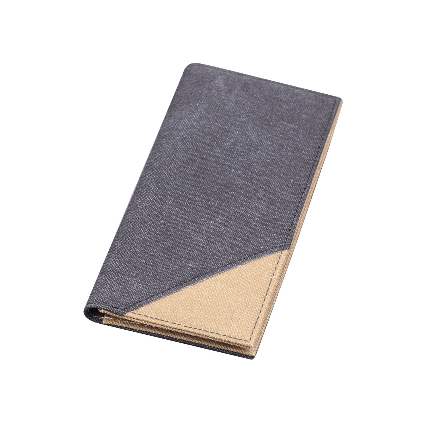 Cartera larga de hombre Jeans cartera de lienzo de hombre personalizada bolsa de tarjetas 2 - en - 1 cartera de boletos de hombre