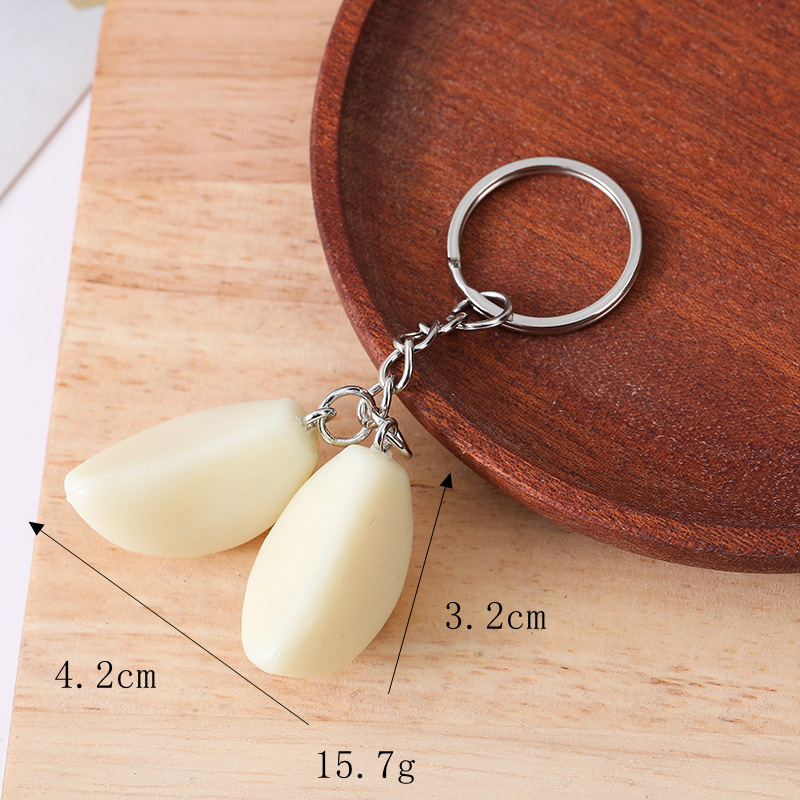 마늘 2 개 (열쇠 고리)