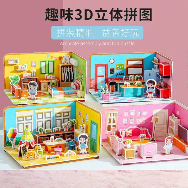 4 large sizes bedroom+kitchen+living room+study