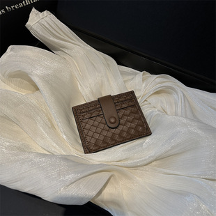 2025 Summer New Fashion Beautiful High-end Texture Elegant Clutch Bag Solid Color All-match Card Bag ID Bag Wallet