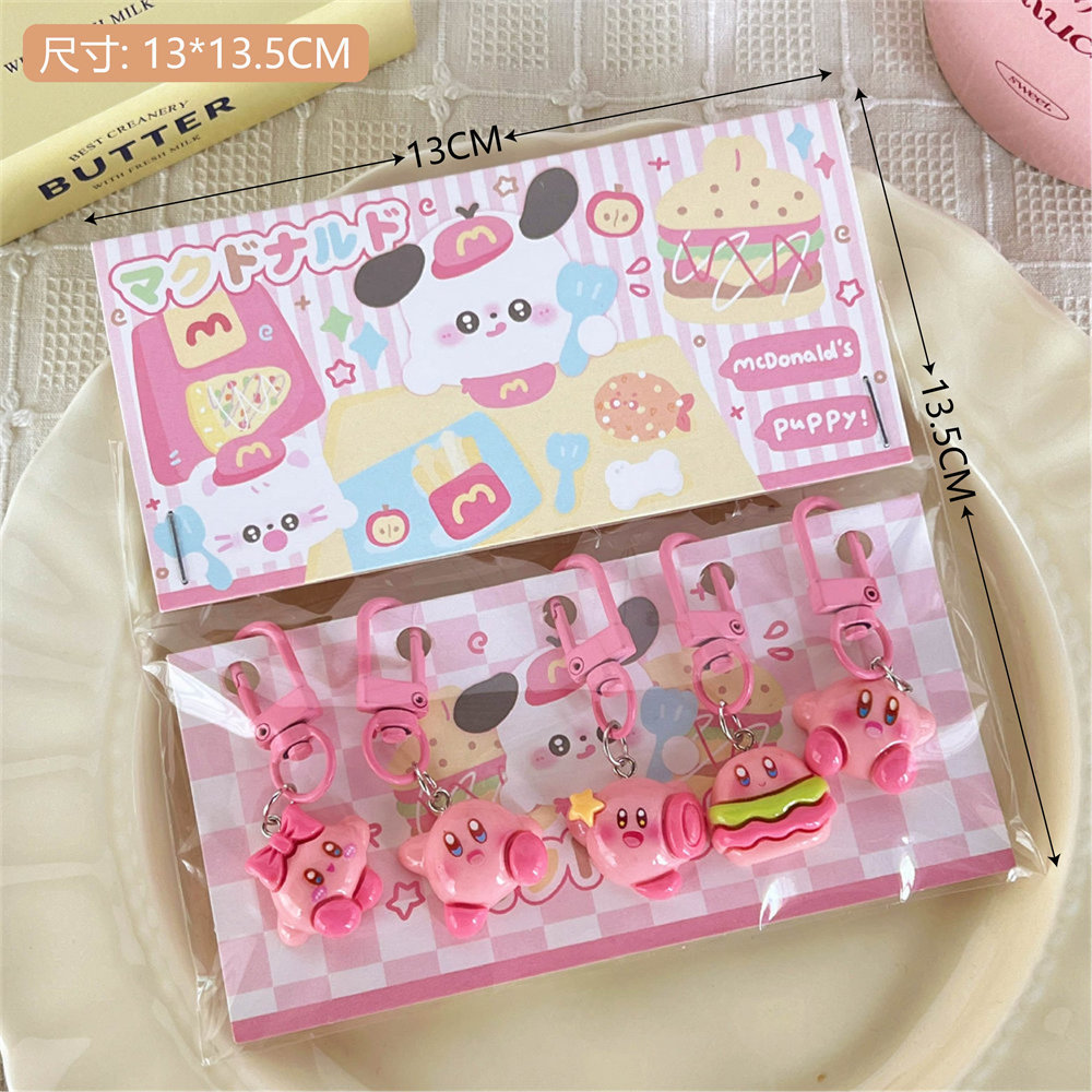 Cute dibujos animados gourmet llavero serie dulce suave adorable decoración de chicas colgantes de simulación interesante colgantes