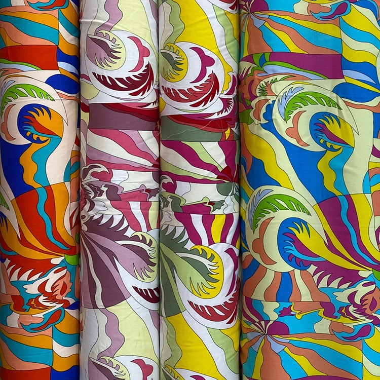 Shaoxing nueva ropa viscose tela de rayon de moda impresión digital plana