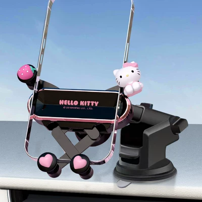 cartoon car interior accessories, seat – Sürətlər qutusu və əl tormozu başlıqları - kt111b-phone-holder-for-both-air-vent-and-dashboard