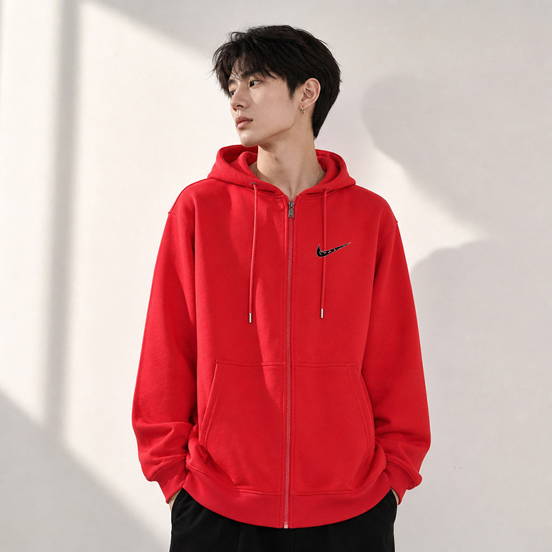 Trendy brand hooded sweatshirt for men, new spring and autumn collection, solid color, simple and versatile, loose and casual outerwear Trendy brand hooded sweatshirt for men, new spring and autumn collection, solid color, simple and versatile, loose and casual outerwear