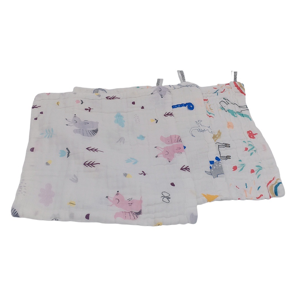 H1522 3030 toalla cuadrada de algodón Toalla de saliva para bebés gasa pequeña toalla cuadrada Toalla de algodón puro pañuelo pequeño lavado de niños