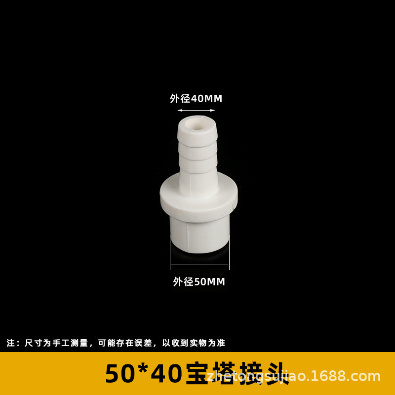 Pvc軟管継手宝塔直継手ねじ口ソケット厚いプラスチック上下水水槽部品卸売り|undefined