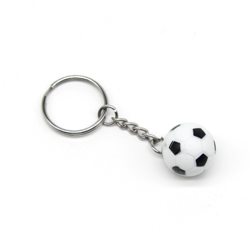 Sports keychain Promotional gift pendant Football basketball golf simulation plastic key pendant