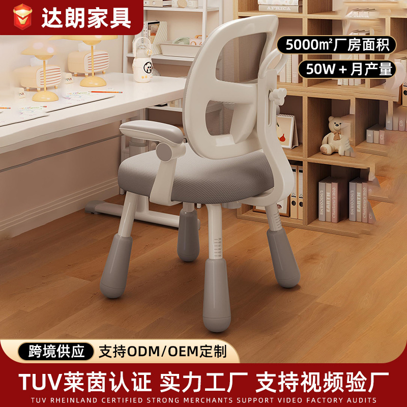 Home Bedroom Study Computer Chair with Adjustable Seat Height, Posture-Correcting Chair for Primary School Students, Wholesale Study Chair Home Bedroom Study Computer Chair with Adjustable Seat Height, Posture-Correcting Chair for Primary School Students, Wholesale Study Chair