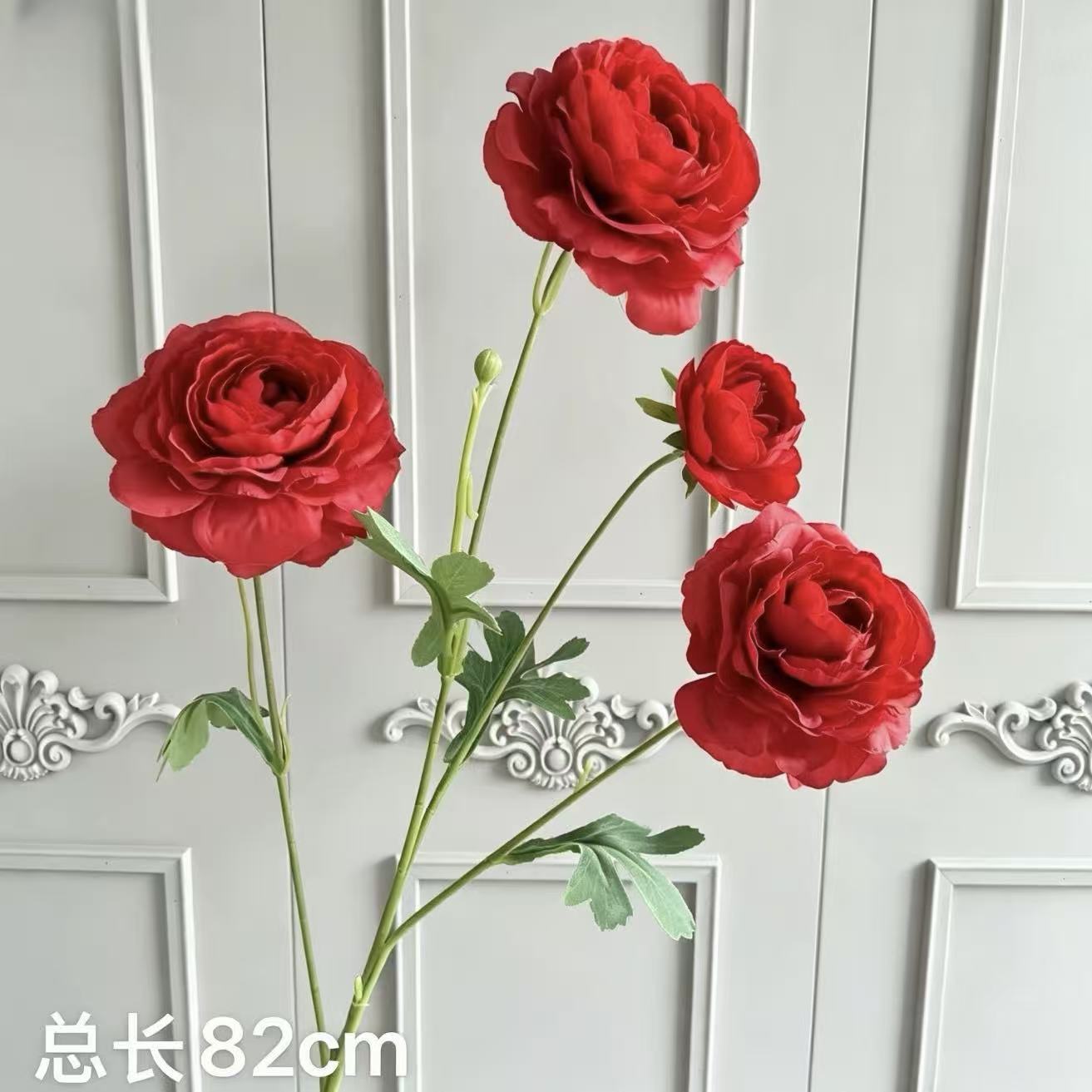 붉은 네 머리 연꽃