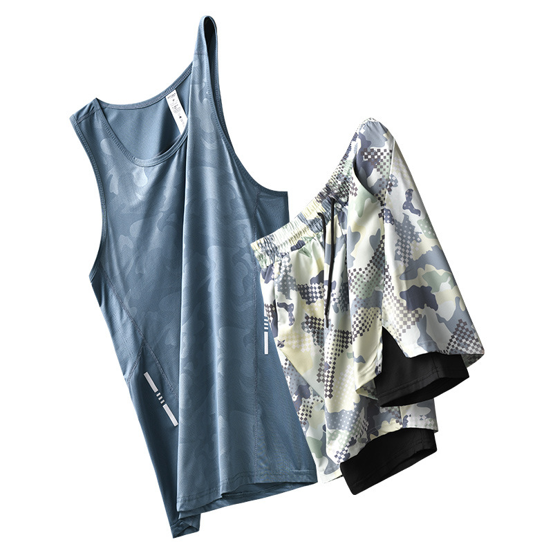 Traje de Baño de Dos Piezas para Hombre de Poliéster de Secado Rápido para Natación image 5