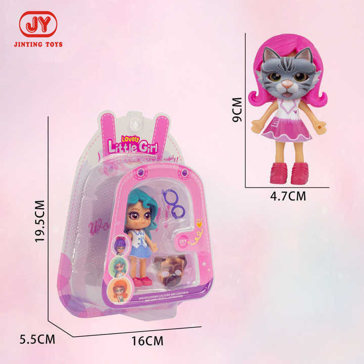 DiDi transfronterizo ensamblaje niña casa juguetes extraíbles máscaras de mascotas muñecas travesties combinación conjunto al por mayor