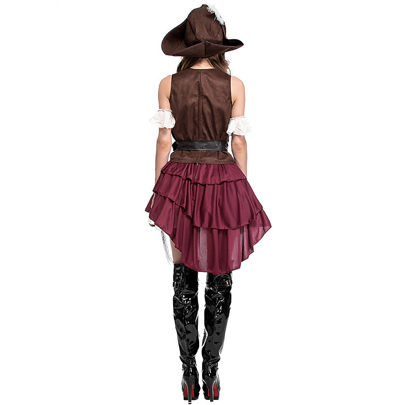 广州品色服饰万圣节服装 女索马里海盗海贼服出口亚马逊游戏制服|undefined