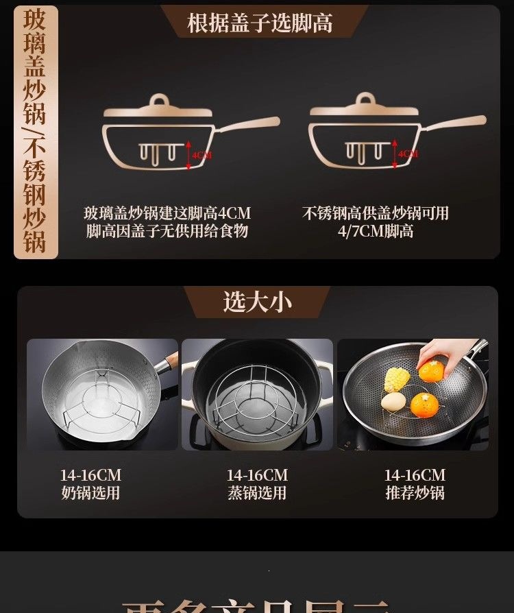 Stainless Steel Steamer Rack Mini Multi-Function Steaming Stand for Rice Cooker and Pressure Cooker details