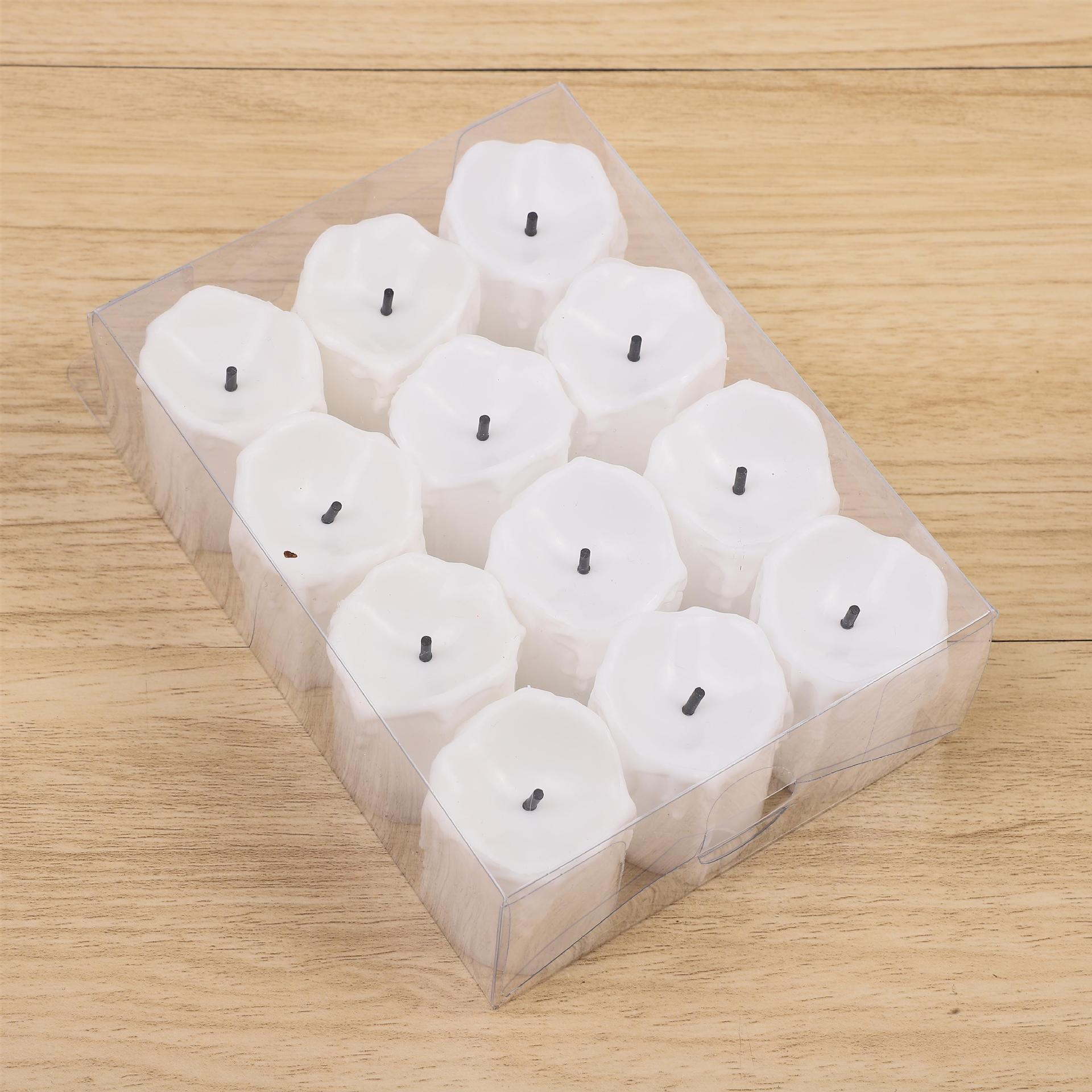 Creative Birthday Wedding Halloween Party Party Led Artificial Tear Candle Light Black Core Digital Candle