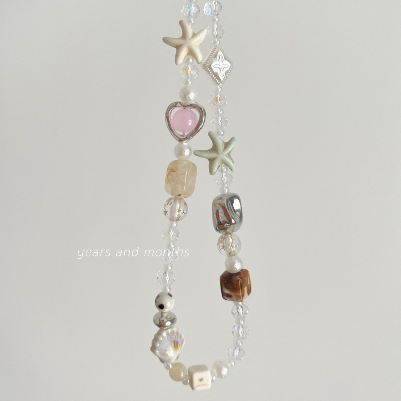 Bohemian Sweetheart Mobile Phone Charm Beach Vacation Camera Beaded