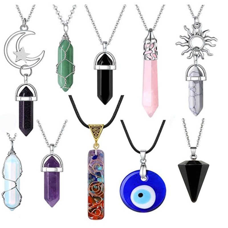Fashion Geometric Crystal Plating Pendant Necklace 1 Piece