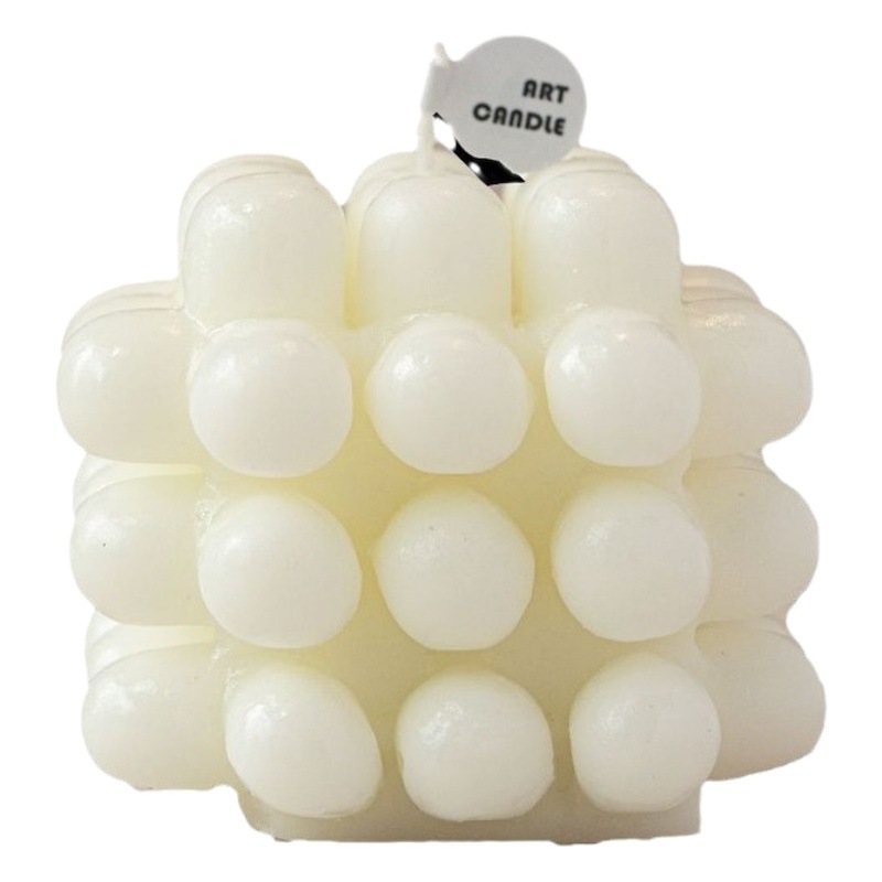 Explosión de atmósfera transfronteriza modelado cubo de rubico aroma vela sin humo dulce lindo regalo regalo de mano al por mayor venta caliente
