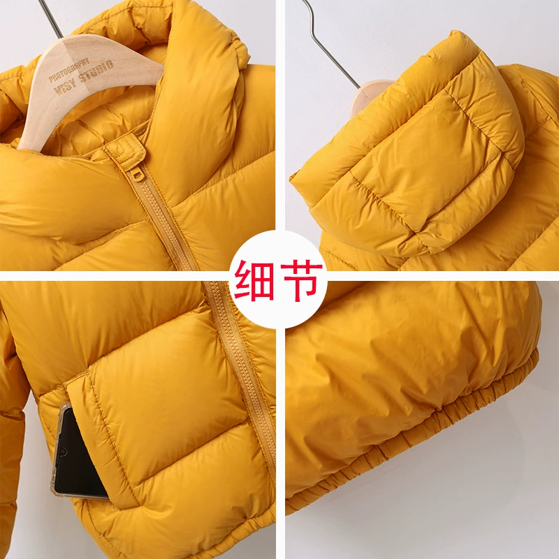 Children's down jacket, demi-season velvet flower boy costume, for teenagers, duck down, family style