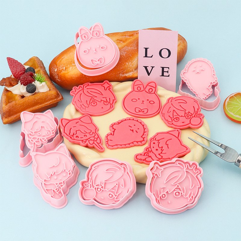 Nuevo juego de herramientas de modelo de impresión de galletas amor y fábrica de moldes de galletas de fondant de dibujos animados de espacio profundo al por mayor