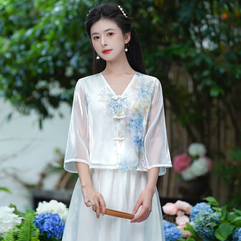 Summer Hanfu, skirt, Chinese style