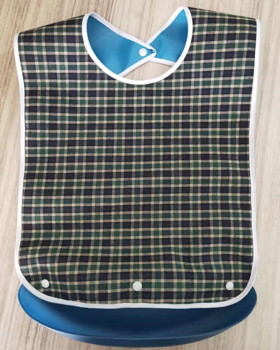 Cruzar la frontera babero adulto impreso de gran tamaño impermeable comer y comedor babero para los ancianos babero resistente a las manchas babero a prueba de fugas