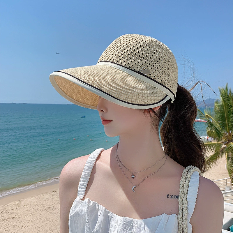 Spring summer knitted travel baseball cap, hat solar-powered, sun protection, wholesale